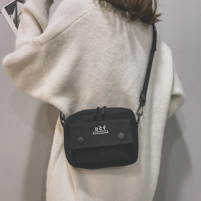 Women's Canvas Korean Style Letter Simple For Shoulder Bags