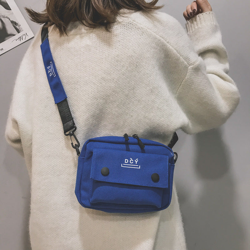 Women's Canvas Korean Style Letter Simple For Shoulder Bags