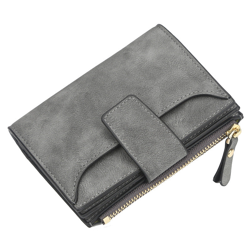 Women's Fashion Short Korean Zipper Multifunctional Ladies Wallets