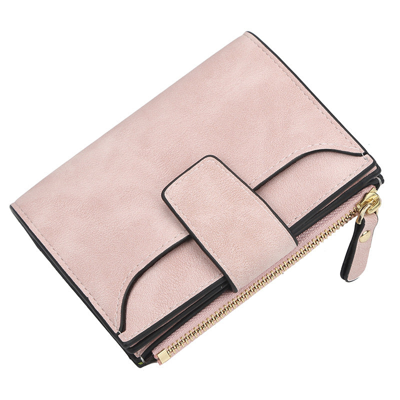 Women's Fashion Short Korean Zipper Multifunctional Ladies Wallets