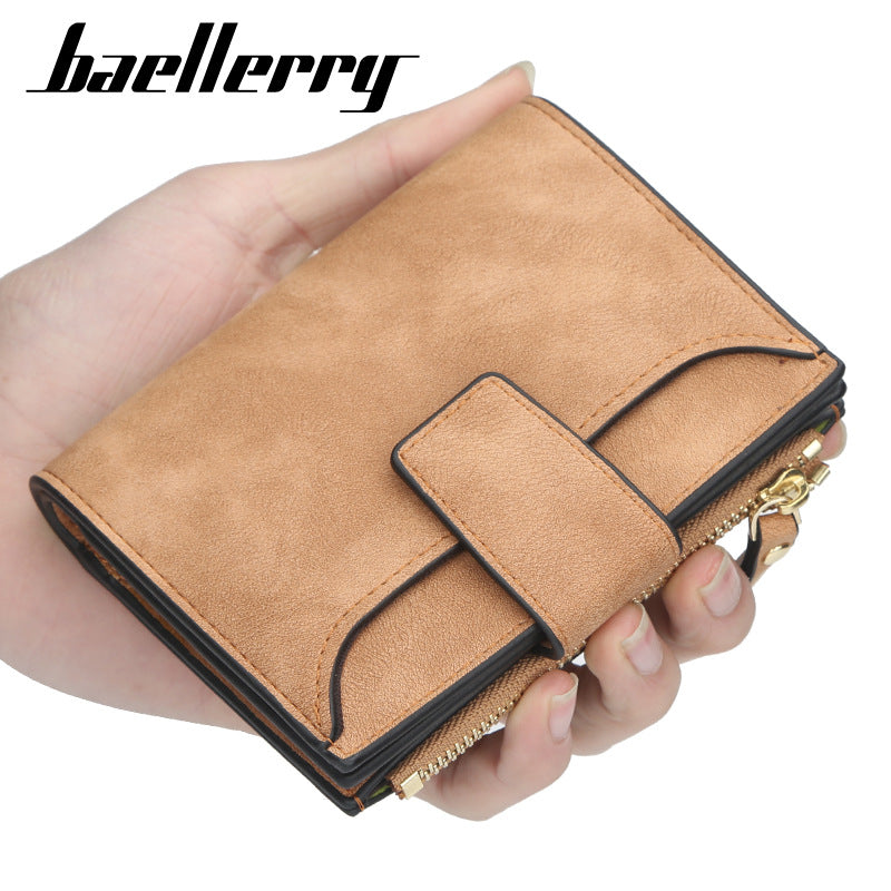 Women's Fashion Short Korean Zipper Multifunctional Ladies Wallets