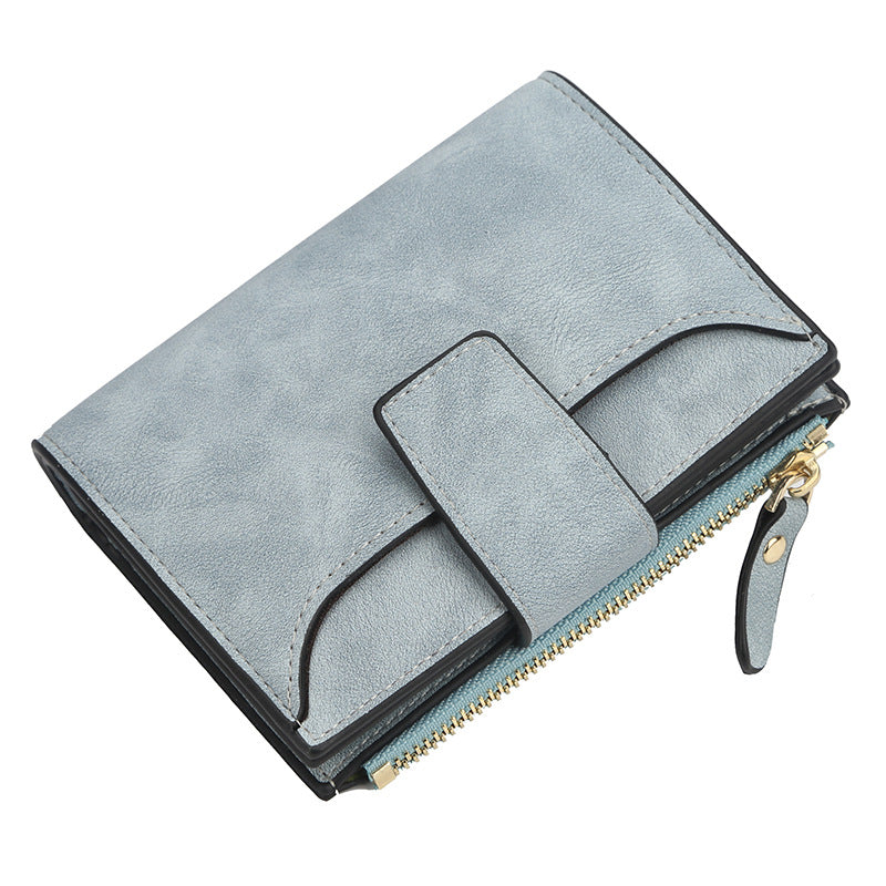 Women's Fashion Short Korean Zipper Multifunctional Ladies Wallets