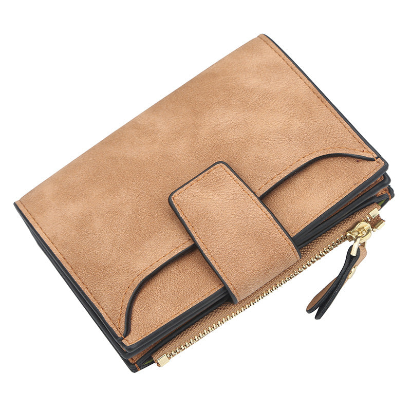 Women's Fashion Short Korean Zipper Multifunctional Ladies Wallets