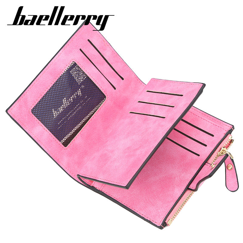 Women's Fashion Short Korean Zipper Multifunctional Ladies Wallets
