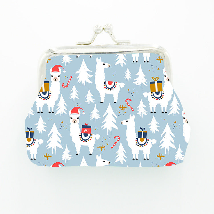 Women's Trendy Alpaca Animal Iron Jewelry Coin Purses