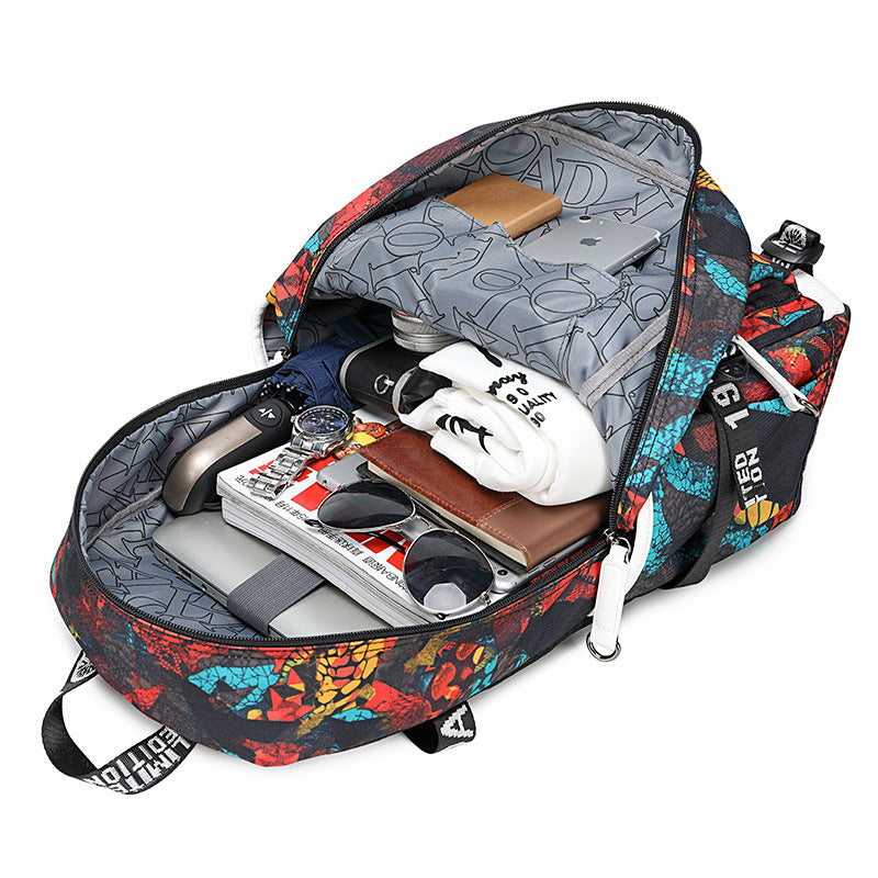 Men's High Thermal Transfer Printing Waterproof Computer Backpacks