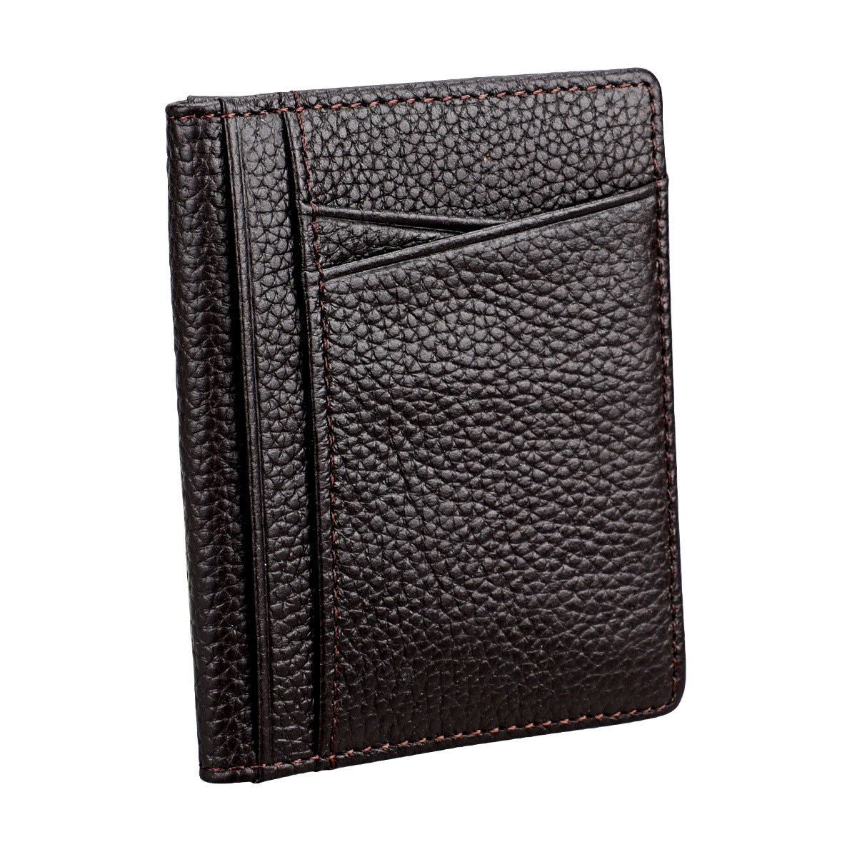 Slots Capacity Compact Document Leather Driving Card Holder