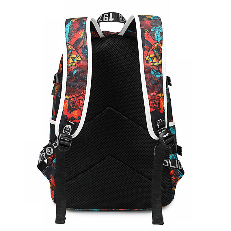 Men's High Thermal Transfer Printing Waterproof Computer Backpacks