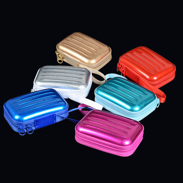 Creative Applicable Las Rectangular Zipper Solid Color Purses