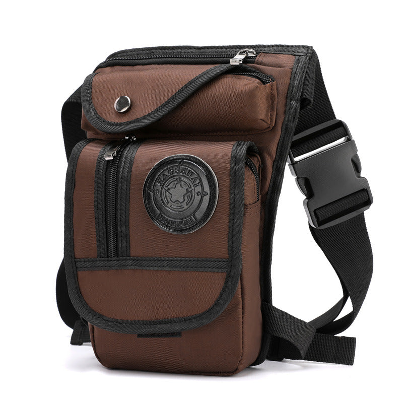 Multifunctional Fashion Nylon Leg Pannier Convenient Men's Waist Packs