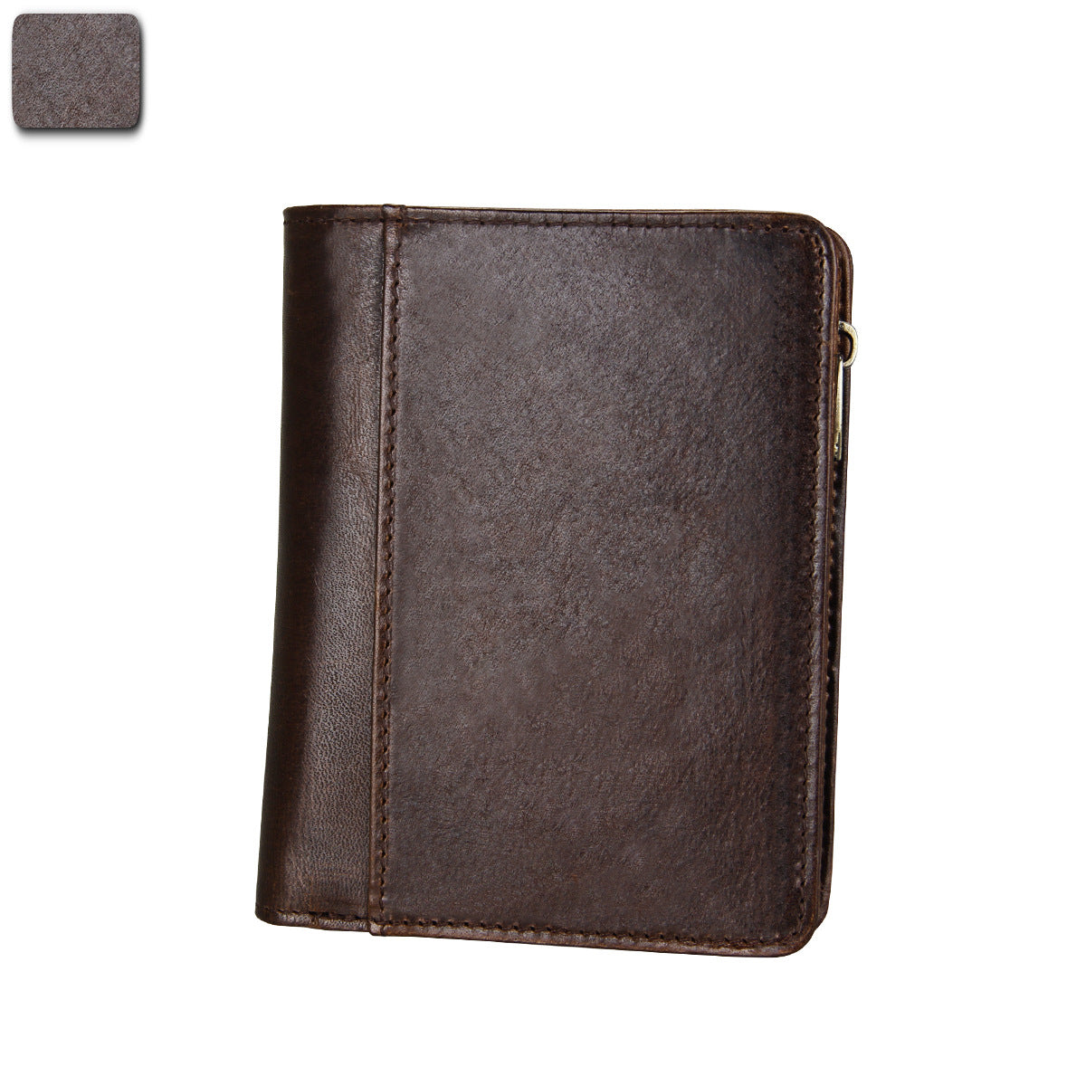 Men's Genuine Leather Crazy Horse Vintage Swiping Men's Wallets