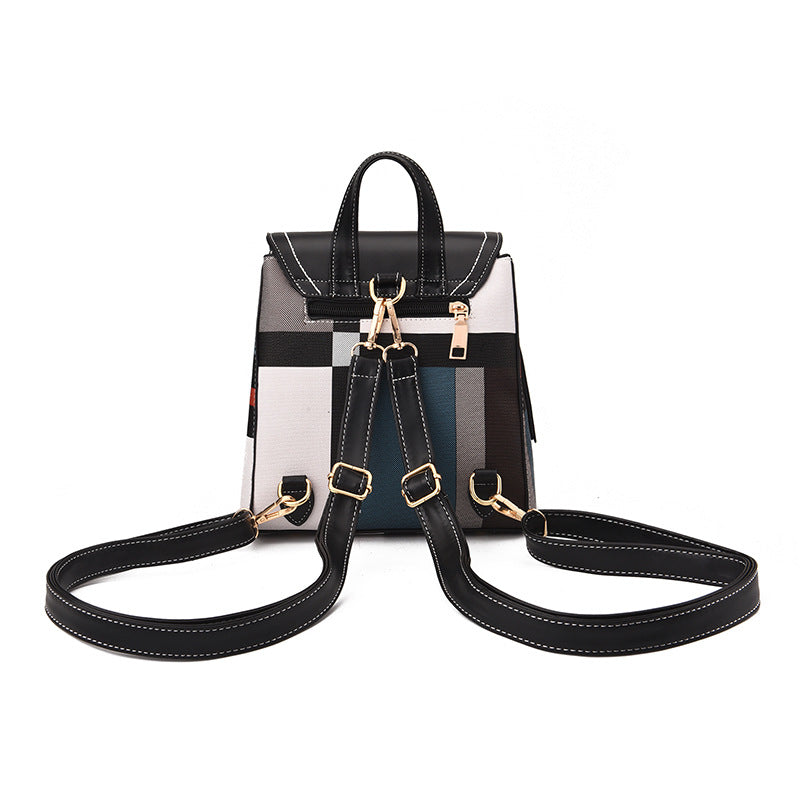 Women's Korean Style Fashion Soft Leather Large Backpacks