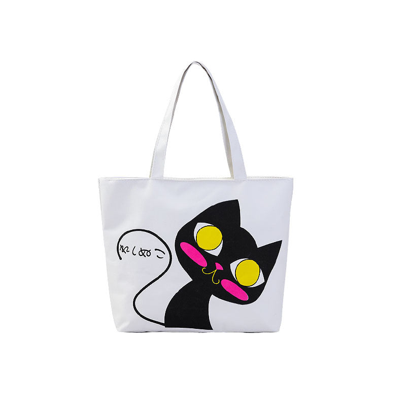 Women's Canvas Artistic Cloth Large Capacity Class Shoulder Bags