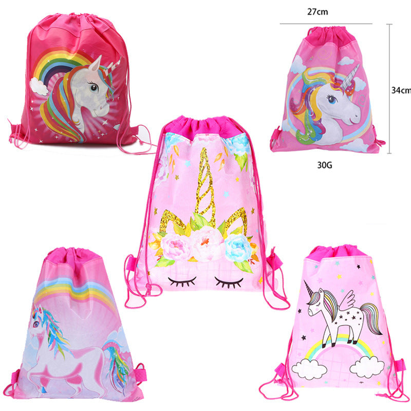 Unicorn Mini Drawstring Pouch Pocket Buggy Bags