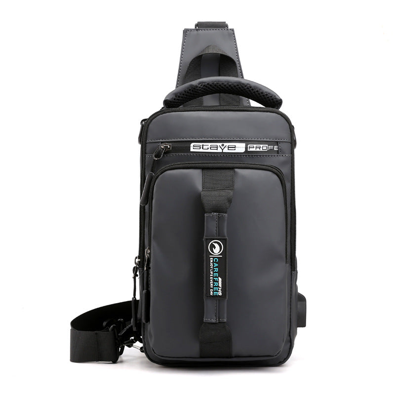 Casual Comfortable Attractive Men's Charging Interface Men's Chest Bags