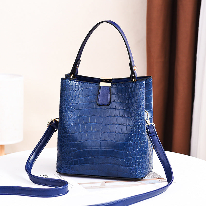 Women's Fashion Korean Style Stone Pattern Portable Shoulder Bags