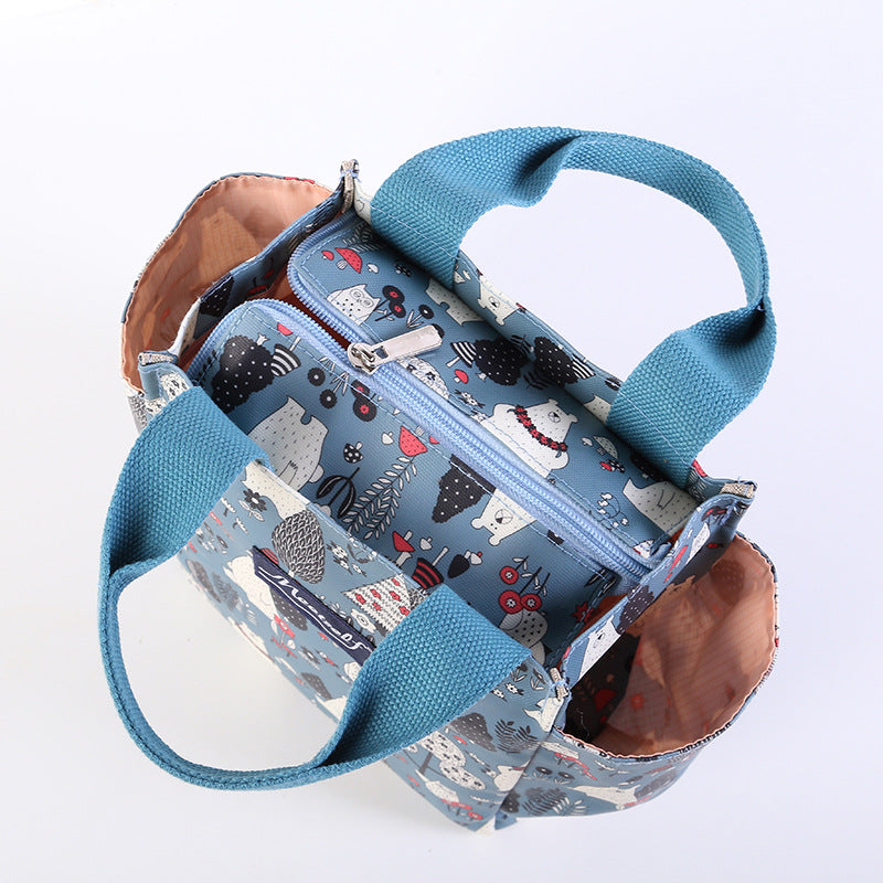 Zipper Lunch Box For Moms Oxford Cloth Handbags