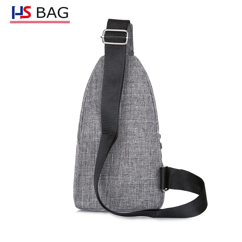 Style Large Capacity Fleece In One Men's Chest Bags