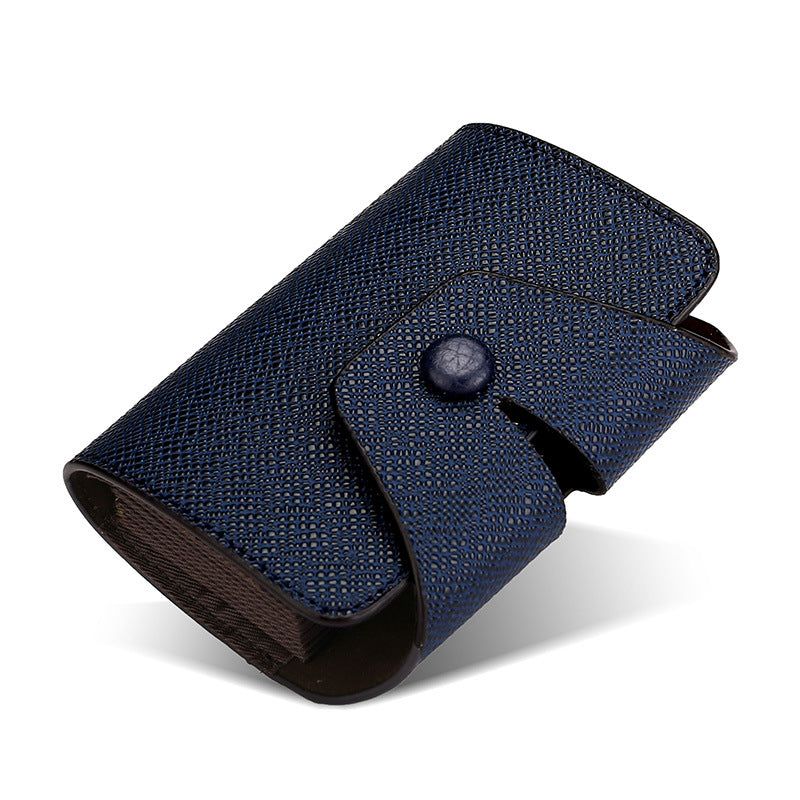 Cross Pattern Simple Multifunctional Change Clip Card Holder