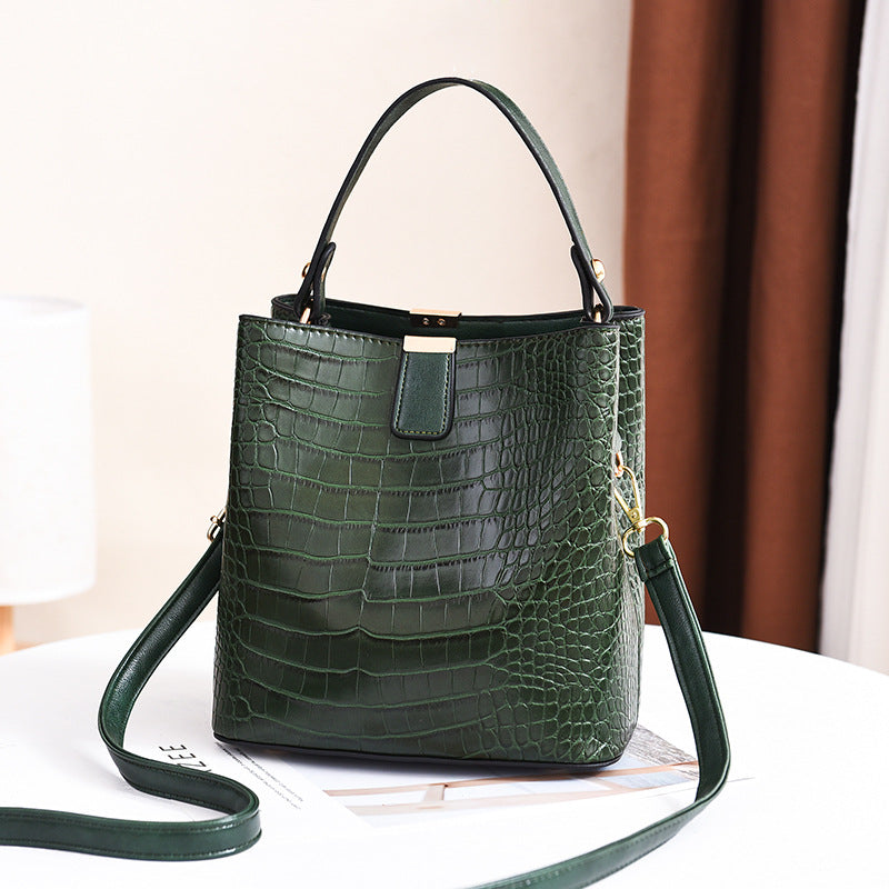 Women's Fashion Korean Style Stone Pattern Portable Shoulder Bags