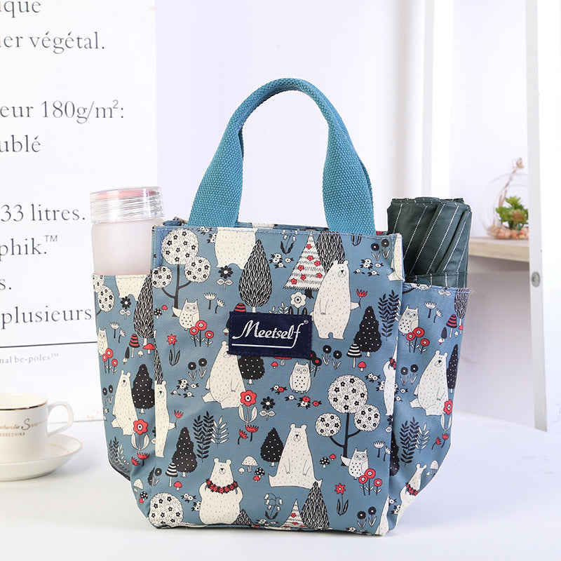Zipper Lunch Box For Moms Oxford Cloth Handbags