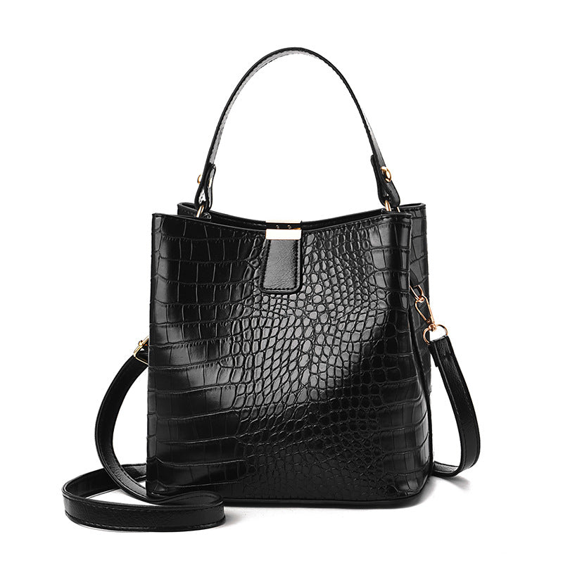 Women's Fashion Korean Style Stone Pattern Portable Shoulder Bags