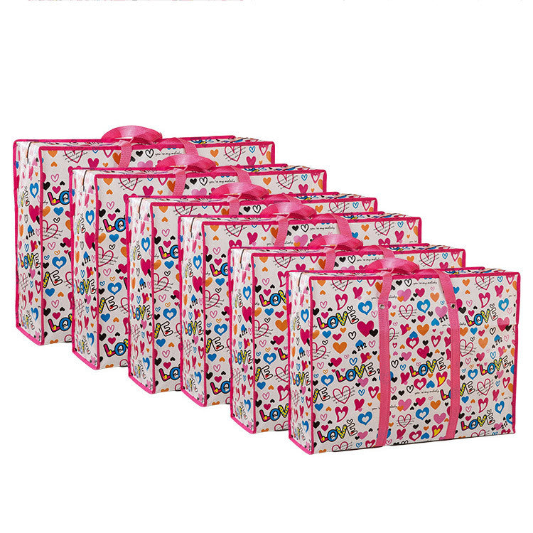 Cartoon Fabric Moving Extra Large Organizer Travel Bags