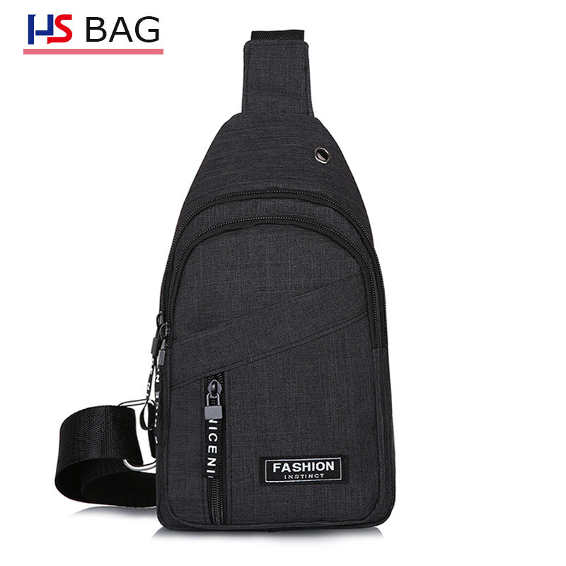 Style Large Capacity Fleece In One Men's Chest Bags
