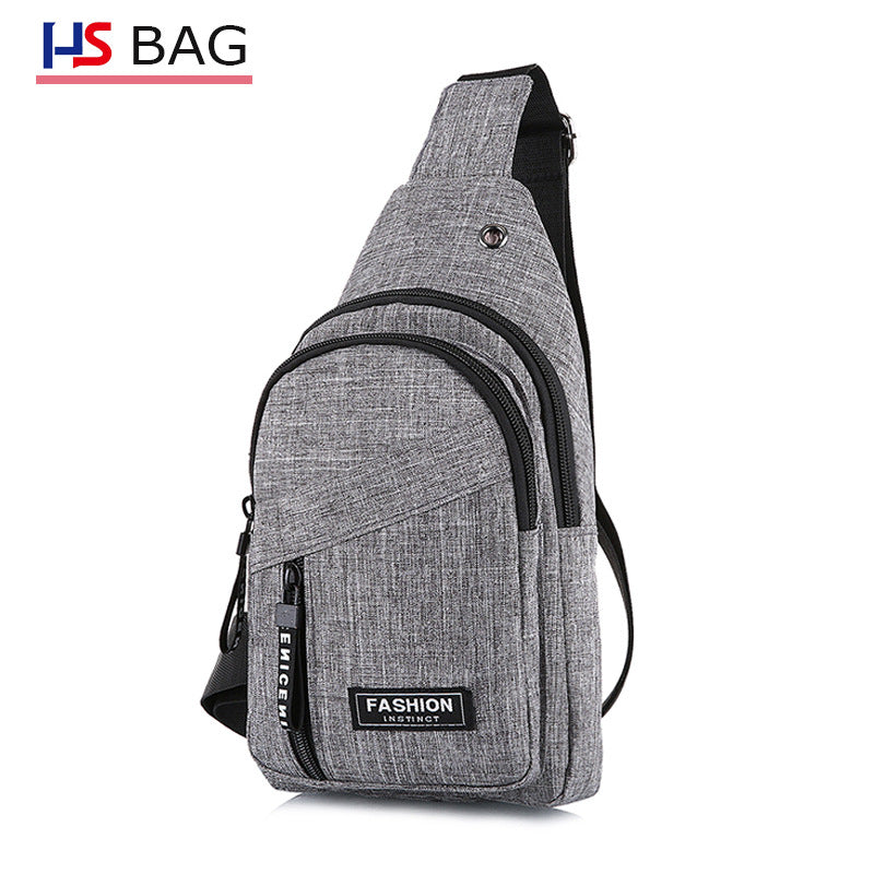 Style Large Capacity Fleece In One Men's Chest Bags
