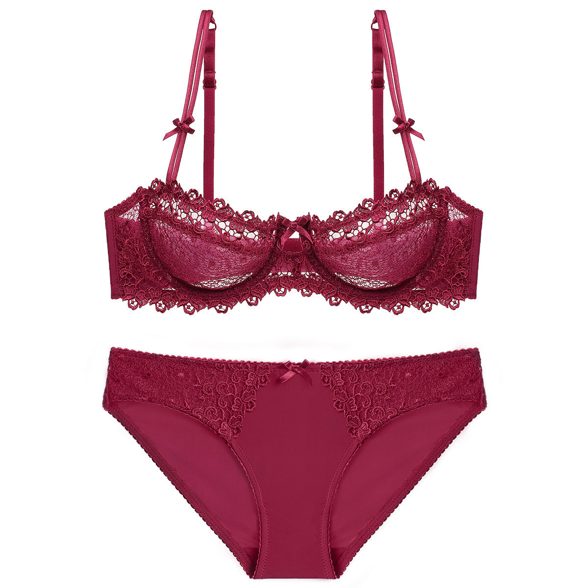 Women's Sexy Lace Comfortable Thin Transparent Underwear Lingerie Sets