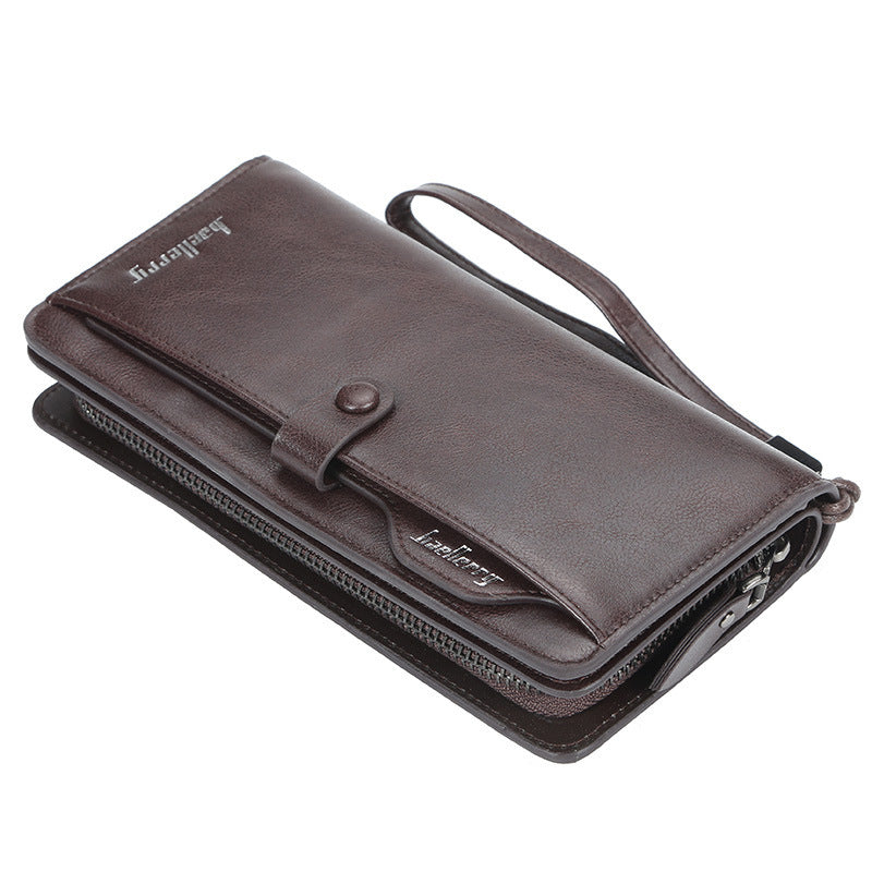 Men's Clutch Multiple Slots Large Capacity Leather Men's Wallet