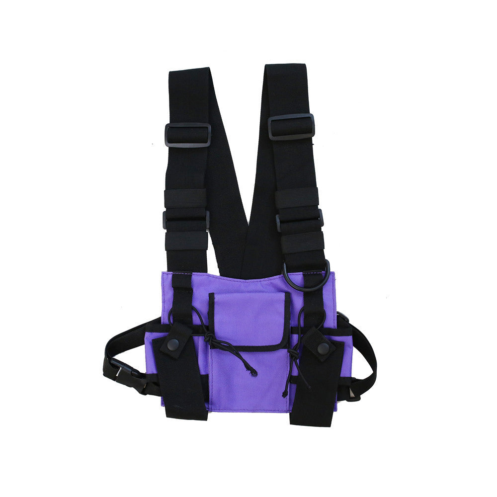 Women's & Men's And Multifunctional Hip Hop Vest Fashion Backpacks
