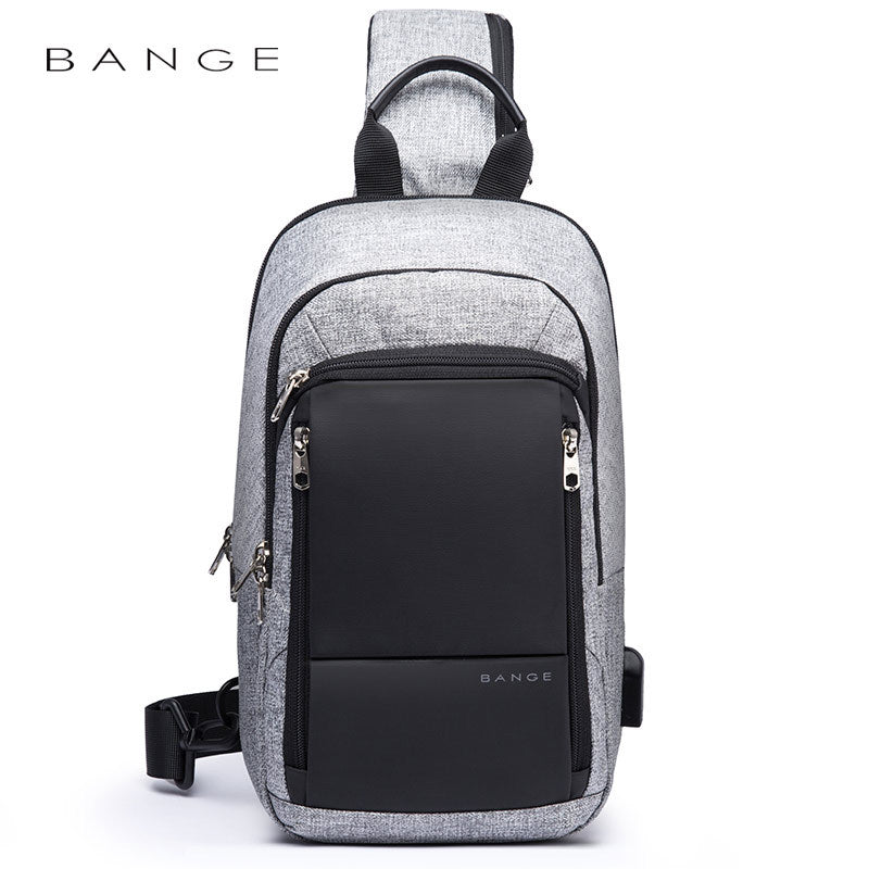 Men's Bange Business Charging Trendy Waterproof Oxford Men's Chest Bags