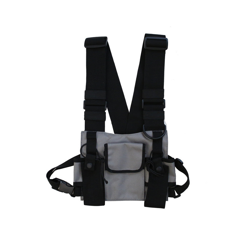 Women's & Men's And Multifunctional Hip Hop Vest Fashion Backpacks