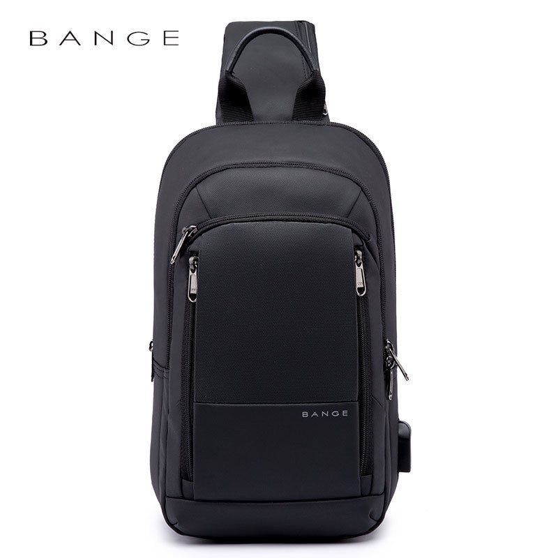 Men's Bange Business Charging Trendy Waterproof Oxford Men's Chest Bags