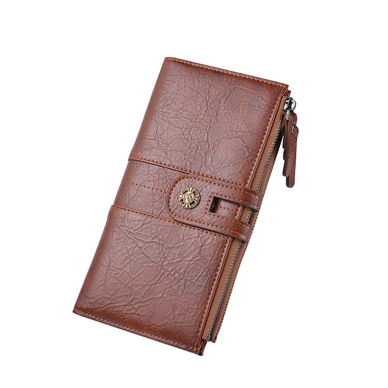 New Cool Men's Long Retro Clutch Men's Wallet