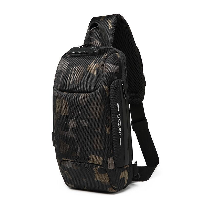 Classic Classy Men's Fashion Tactics Waterproof Men's Chest Bags