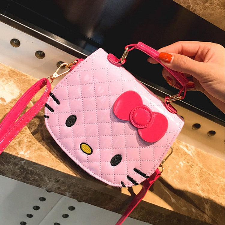Women's Korean Style Embroidered Kitten Bow Shoulder Bags
