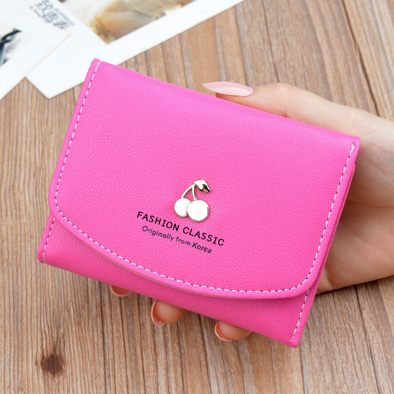 Women's Female Fashion Simple Large Capacity Folding Ladies Wallets