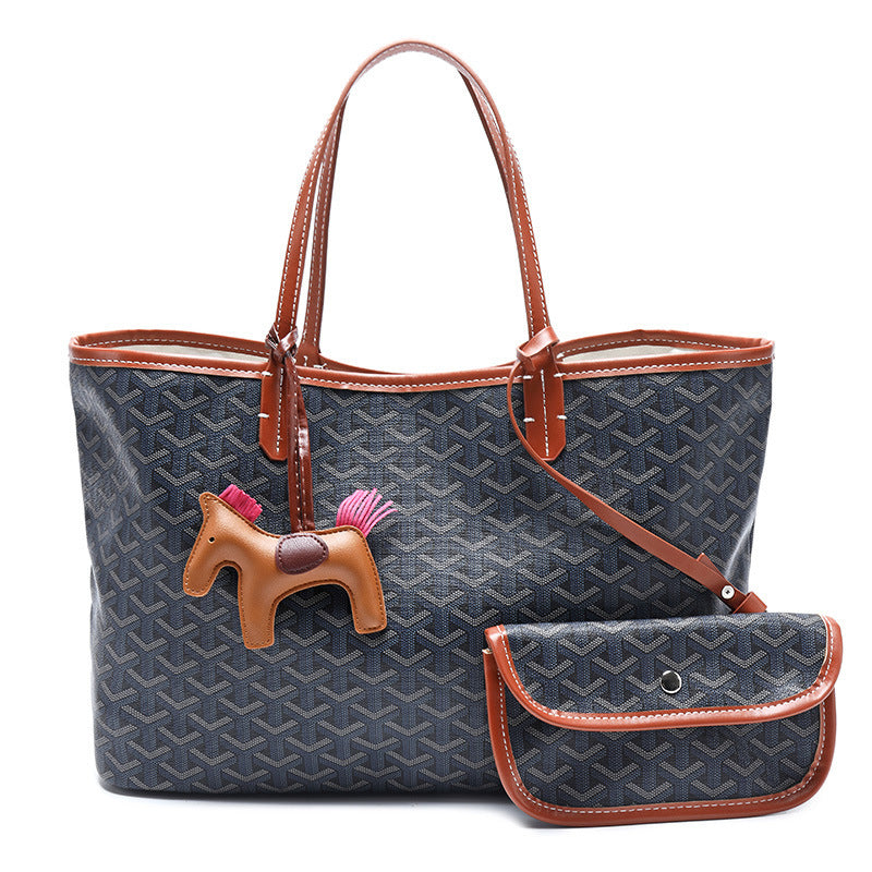 Dog Teeth Shopping Basket Beach Design Handbags