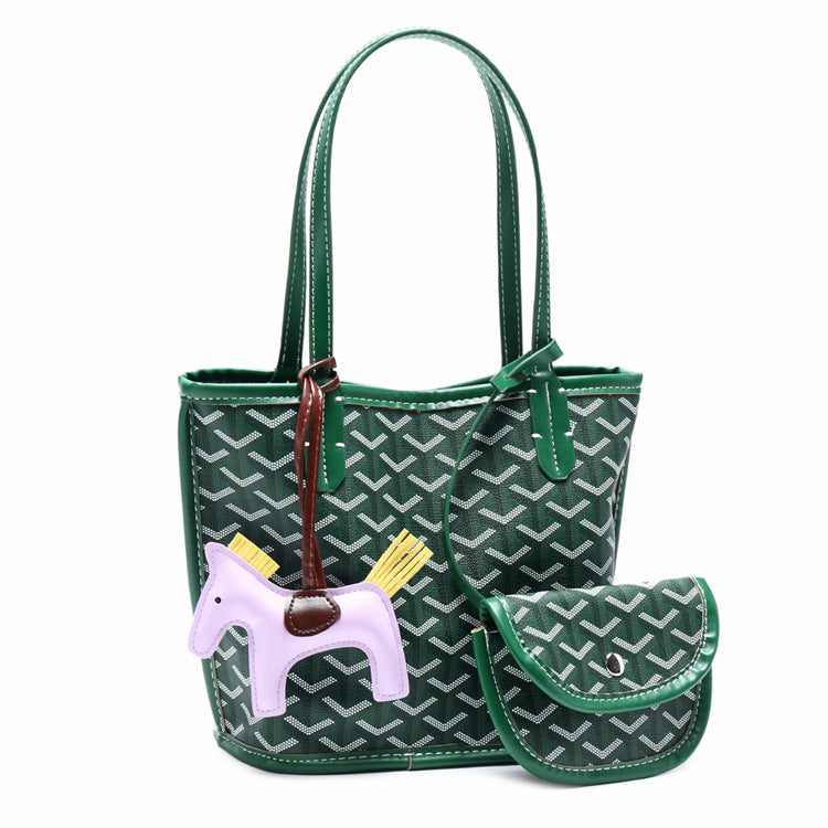 Dog Teeth Shopping Basket Beach Design Handbags