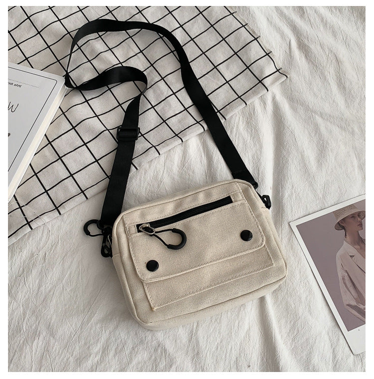 Women's Canvas Mobile Can Be Added Crossbody Bags