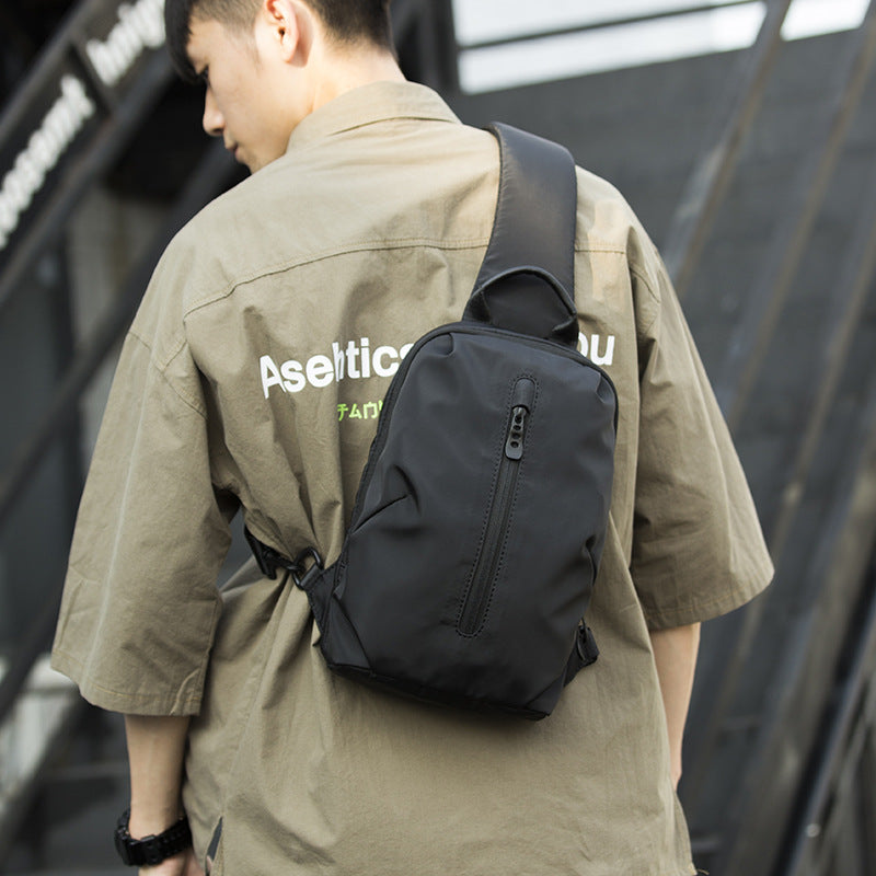 Men's Trendy Boys Simple Back Difference Men's Chest Bags