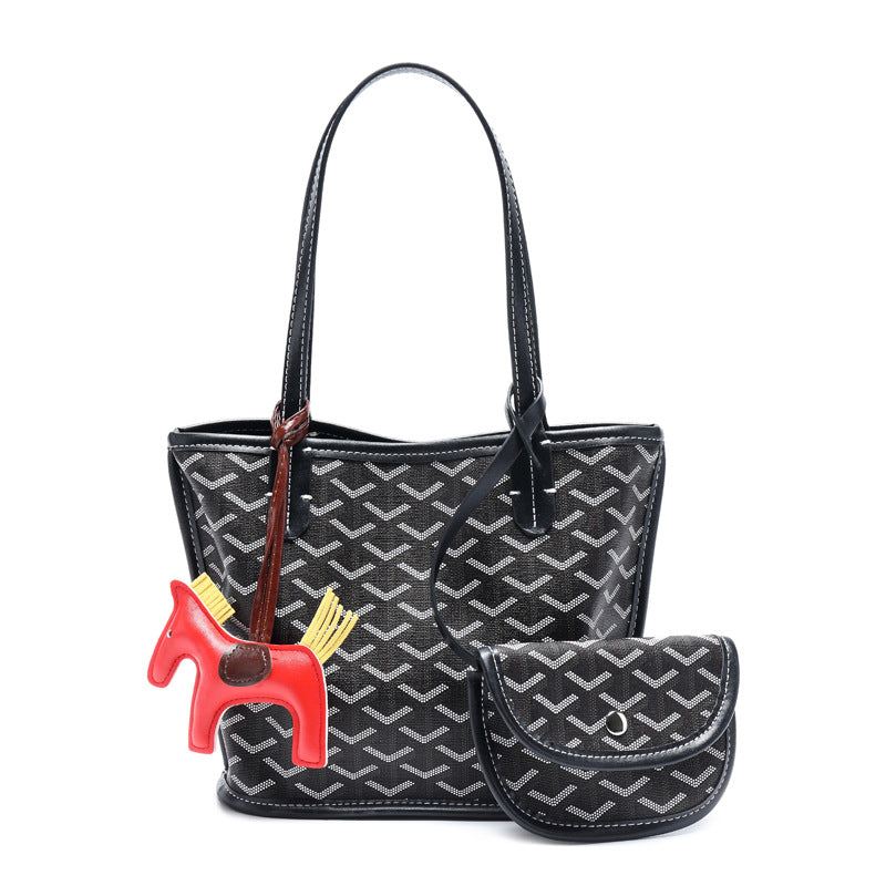 Dog Teeth Shopping Basket Beach Design Handbags