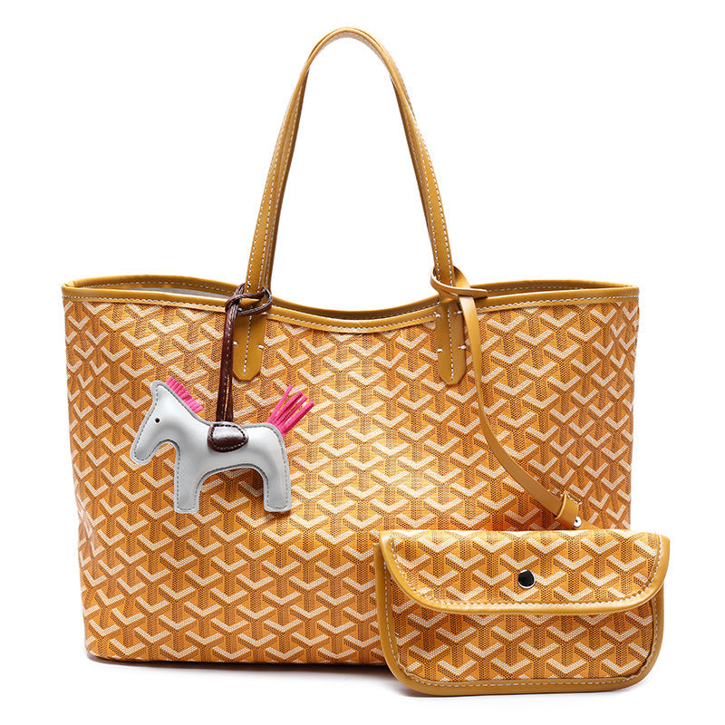 Dog Teeth Shopping Basket Beach Design Handbags