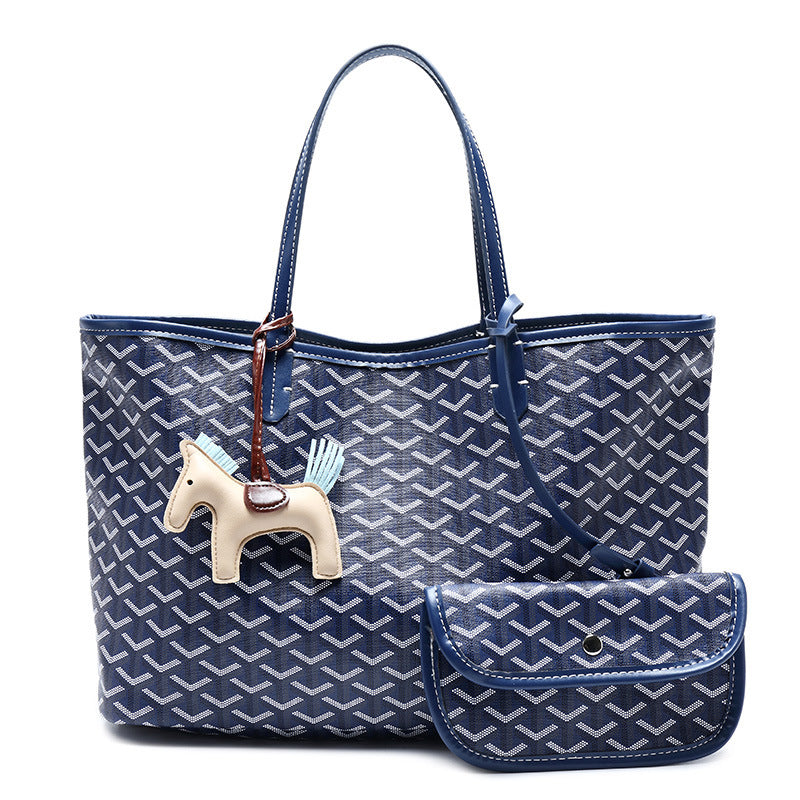 Dog Teeth Shopping Basket Beach Design Handbags