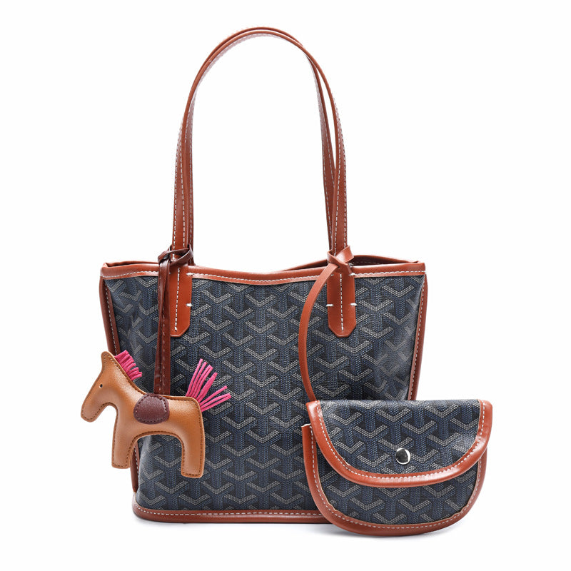 Dog Teeth Shopping Basket Beach Design Handbags