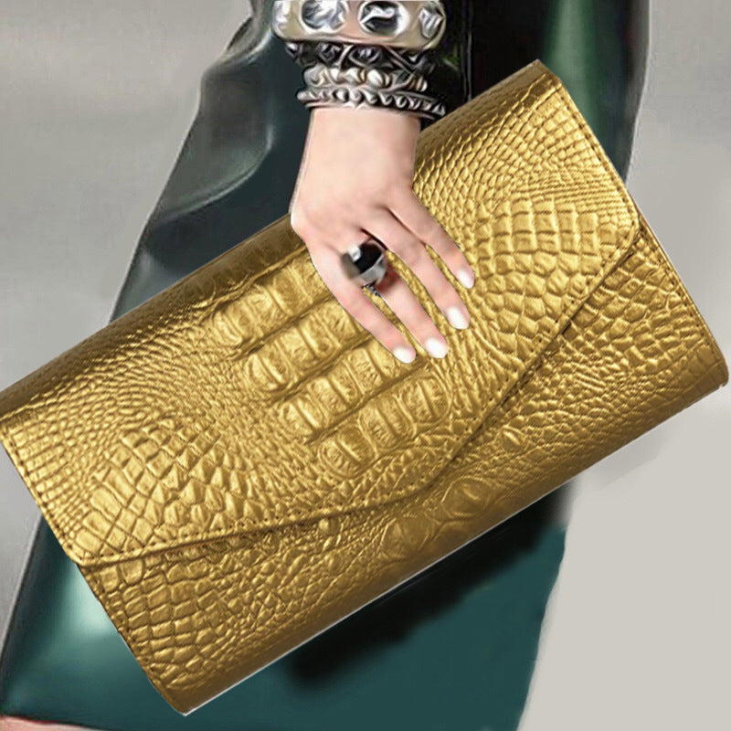 Women's Clutch Fashion Large Capacity Crocodile Crossbody Bags