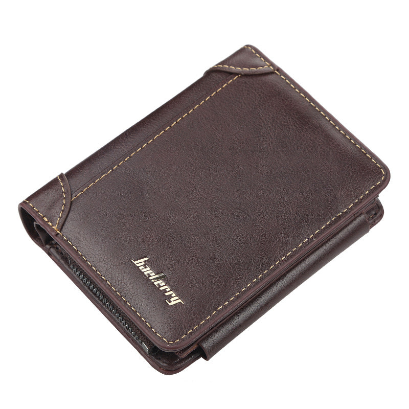 Men's Short Green Trendy Multi Slots High Men's Wallet
