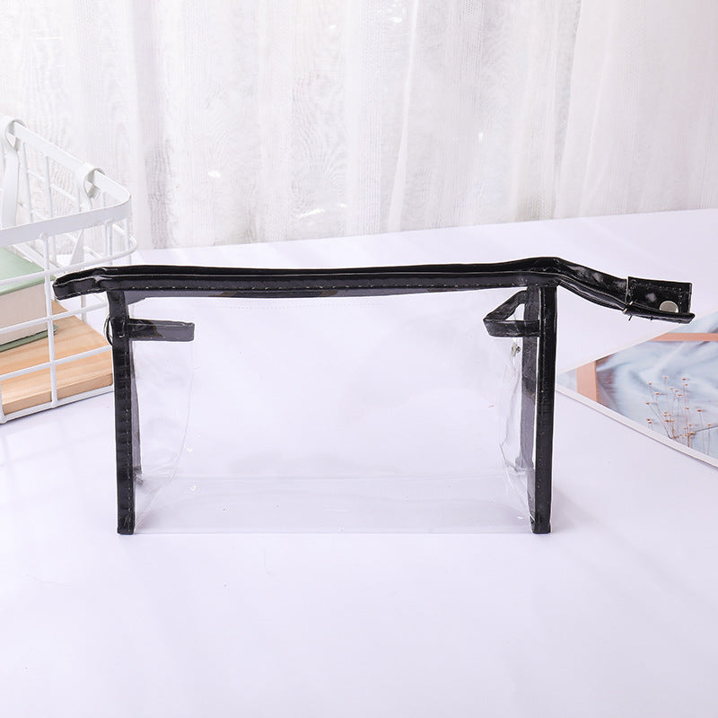 Women's Transparent Hand Fashion Storage Toiletry Cosmetic Bags